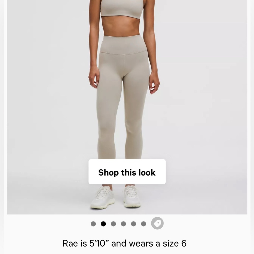 Women's Gray High-Waisted Lululemon Leggings